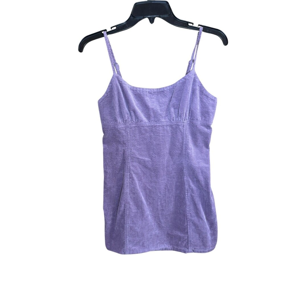 Y2K Vibes Deep Lavender Corduroy Spaghetti Strap Mini Dress Size S